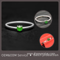 18K White Gold Icy Jadeite Engagement Ring